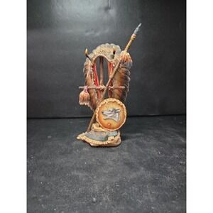 Hamilton Collection Courage Figurine, Sacred Cultures Native‎ American Folk Art